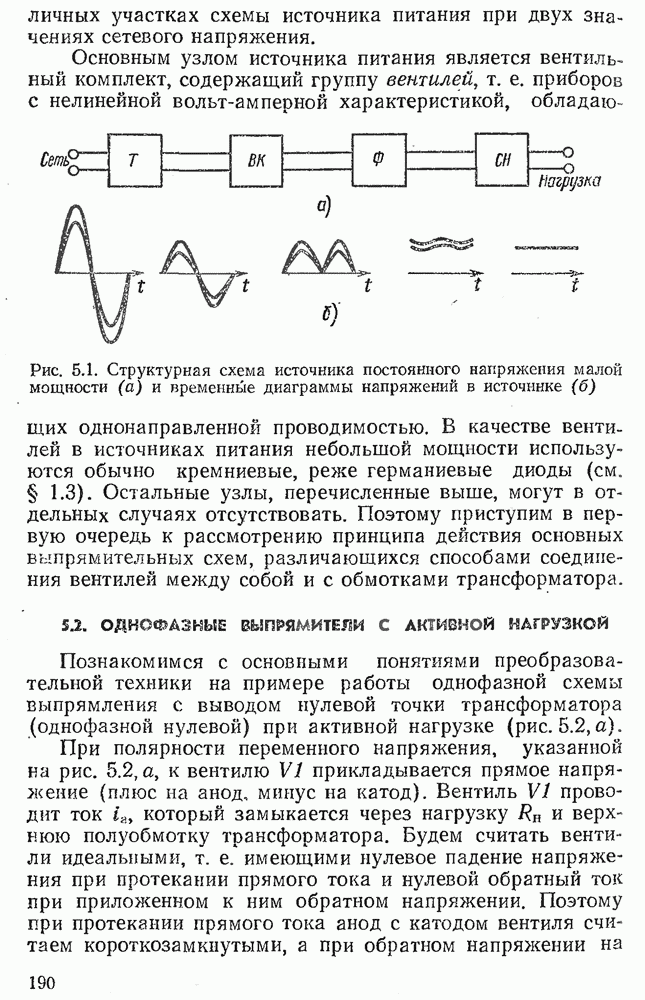 Структурная схема и классификация выпрямителей