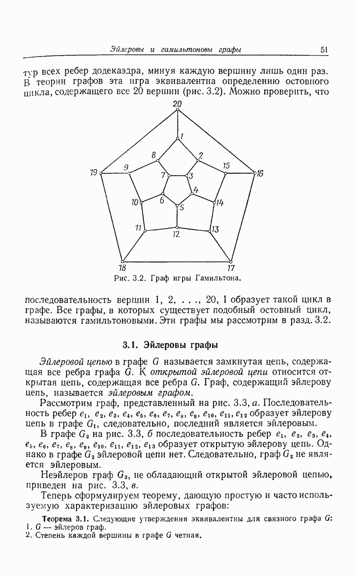 3.1. Эйлеровы графы