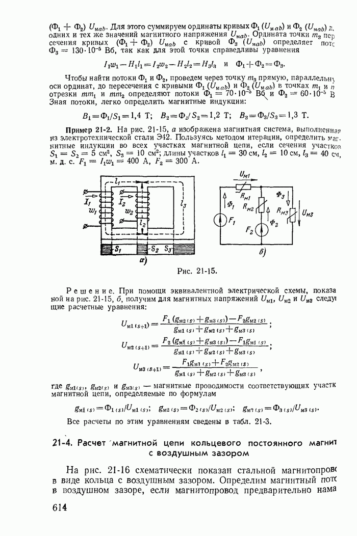 Общая характеристика задач и методов расчета магнитных цепей.