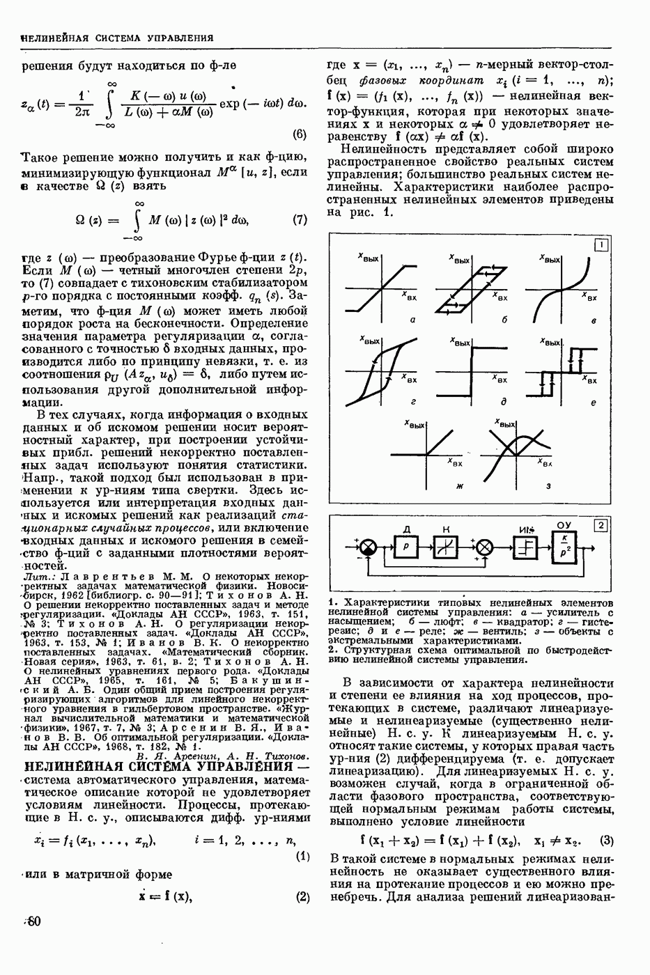 НЕЛИНЕЙНАЯ СИСТЕМА УПРАВЛЕНИЯ